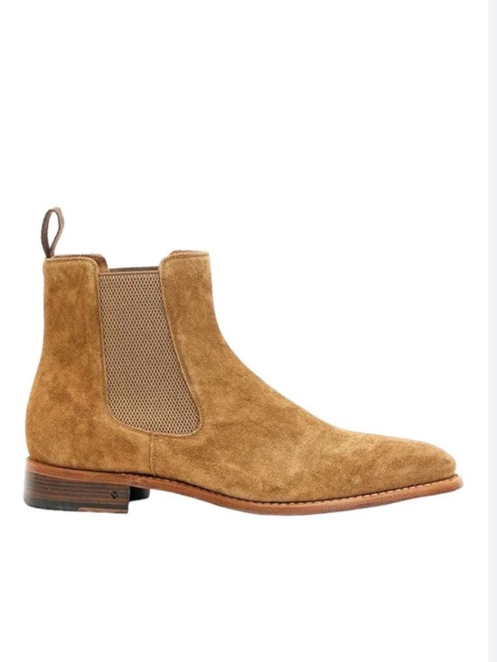 John Varvatos Other - JOHN VARVATOS AMSTERDAM MUSHROOM BROWN SUEDE CHELSEA BOOTS size 8.5
